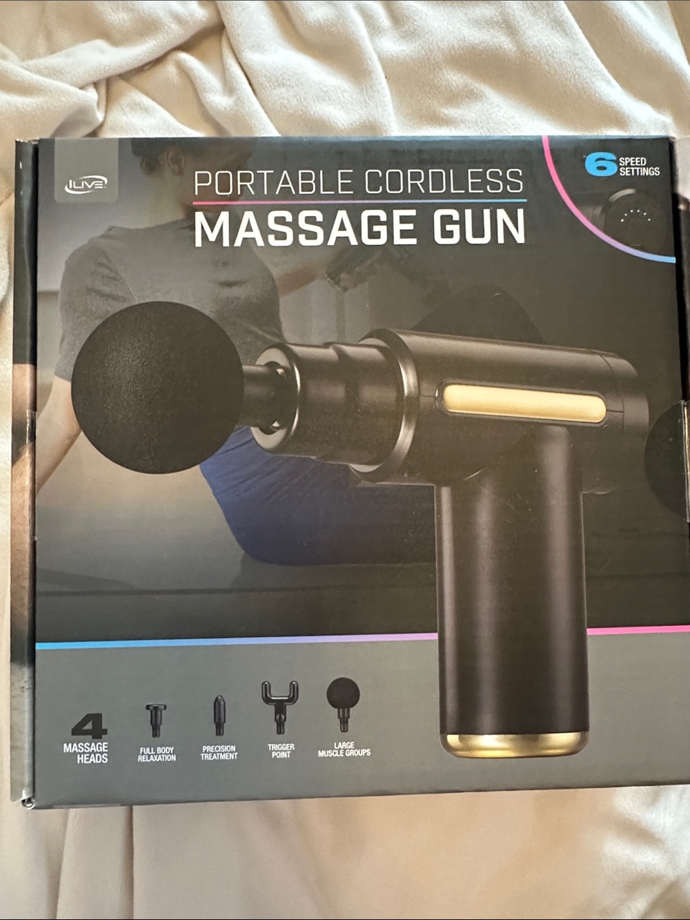 iLIVE Portable Cordless Massage Gun